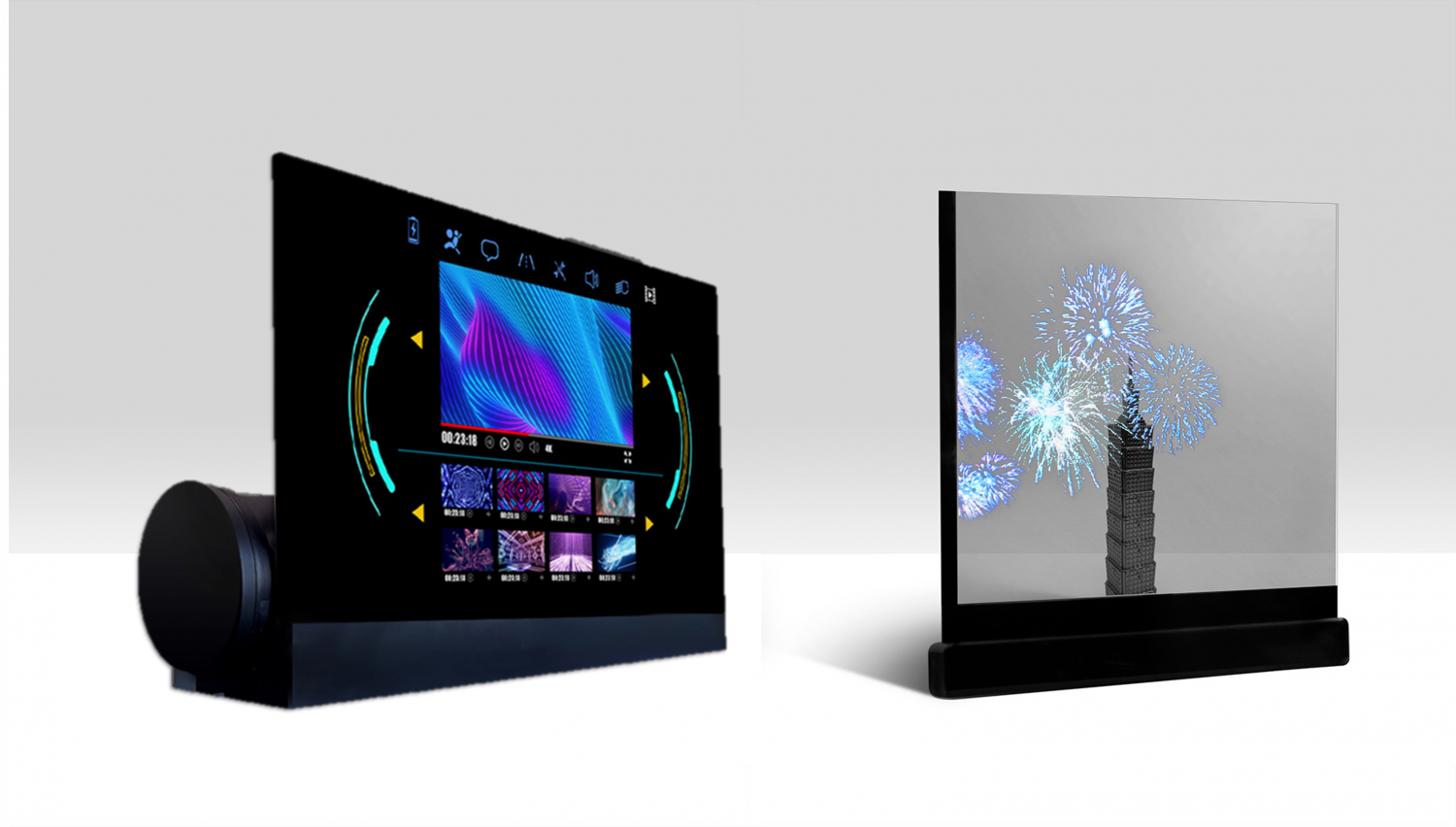 可卷式、折迭性、高透明